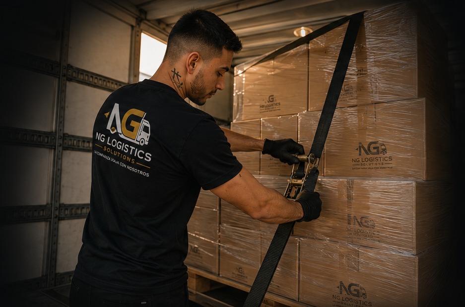 Carga asegurada para transporte